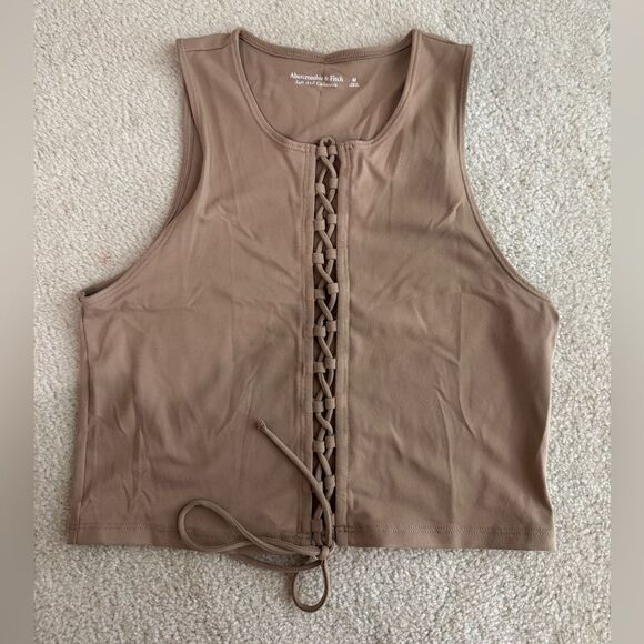 Abercrombie & Fitch Tops - Abercrombie & Fitch Women’s Tie Up Crop Tank M